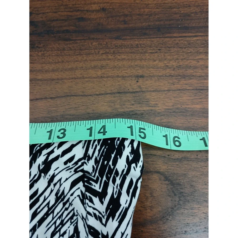 Vince camuto s black white chevron pattern pencilskirt office work church travel